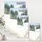 Designart - Pine Forest In Snowy Winter Landscape - Traditional Canvas Wall Art Print